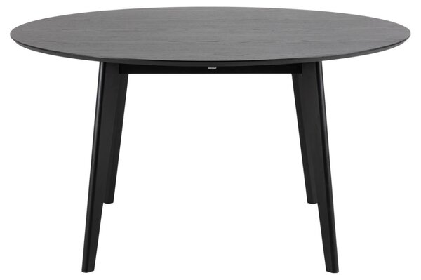 Masa dining Roxby, Negru, 76x140x140 cm
