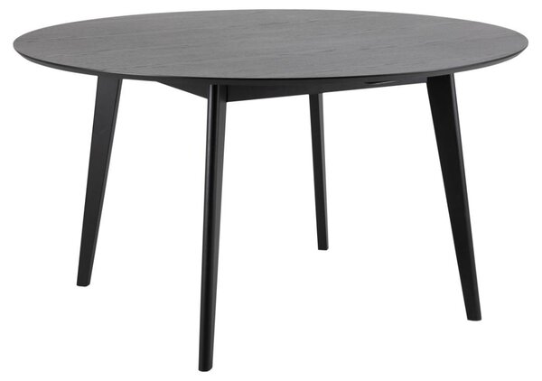 Masa dining Roxby, Negru, 76x140x140 cm