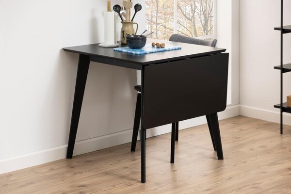 Masa dining Roxby, Negru, 76x120x80 cm