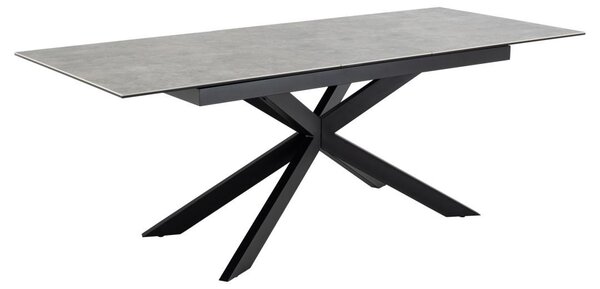 Masa dining Irwine, Gri, 76x210x90 cm
