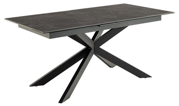 Masa dining Irwine, Negru, 76x210x90 cm