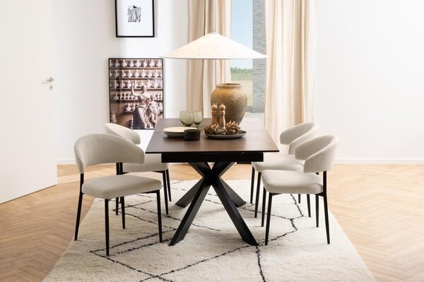 Masa dining Irwine, Maro, 76x210x90 cm