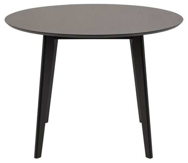 Masa dining Roxby, Negru, 76x105x105 cm