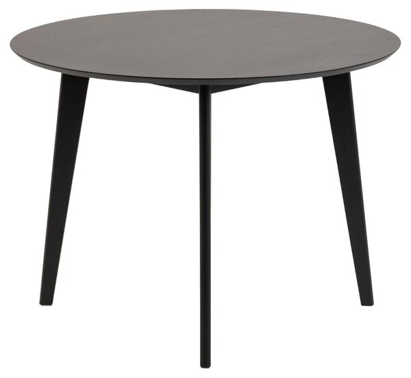 Masa dining Roxby, Negru, 76x105x105 cm