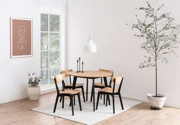 Masa dining Roxby V2, Natural, 76x105x105 cm