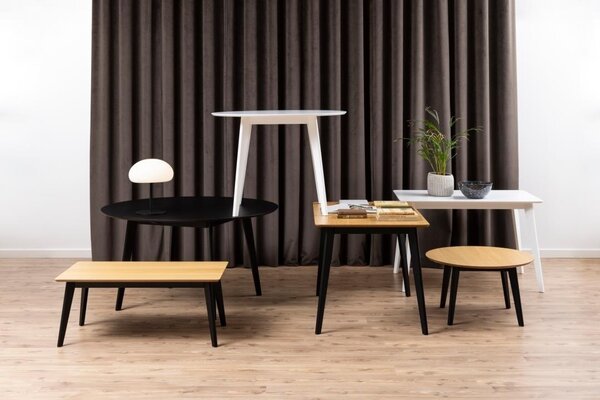 Masa dining Roxby, Alb, 76x105x105 cm