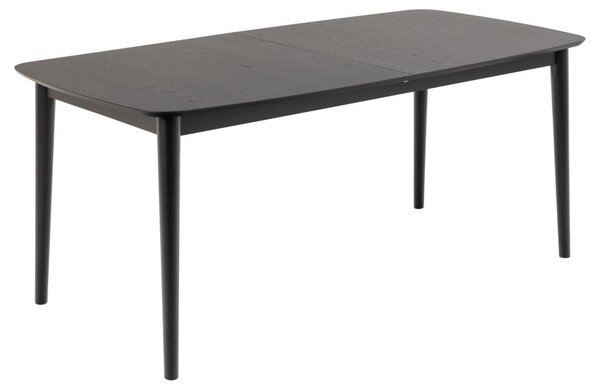 Masa dining Montreux, Negru, 75x219x90 cm