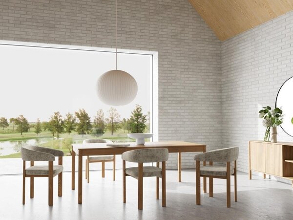 Masa dining Atlantic, Natural, 75x200x100 cm