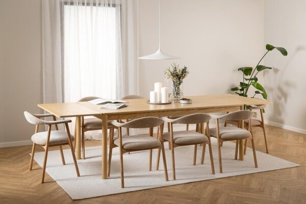 Masa dining Atlantic, Natural, 75x200x100 cm