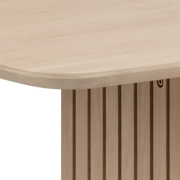 Masa dining Christo, Alb, 75x220x105 cm