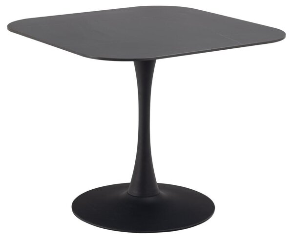 Masa dining Malta, Negru, 75x90x90 cm