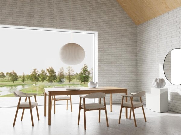Masa dining Atlantic, Natural, 75x200x100 cm