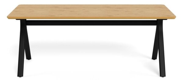 Masa dining Bristol, Natural, 75x200x100 cm