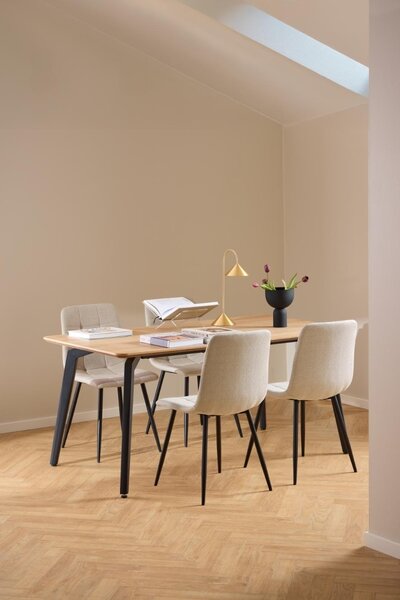 Masa dining Cadiz, Natural, 75x160x90 cm