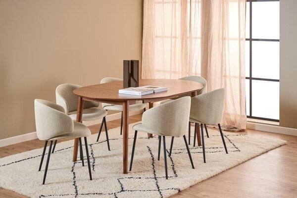 Masa dining Montreux V1, Natural, 75x154x115 cm
