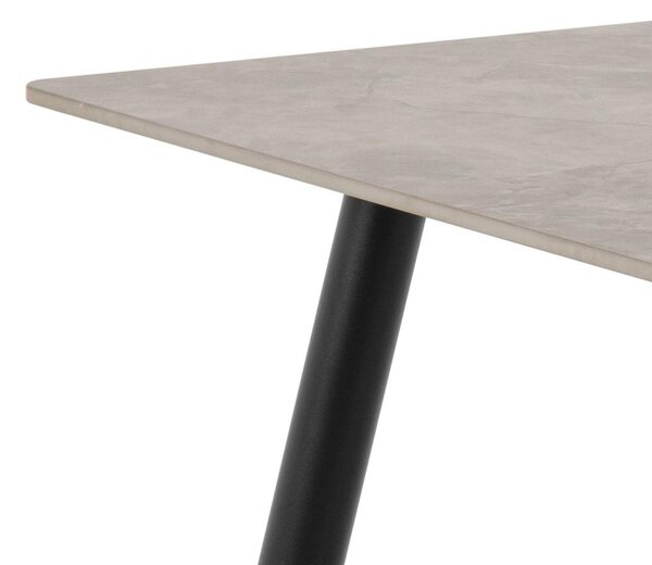 Masa dining Wicklow, Gri, 75x140x80 cm