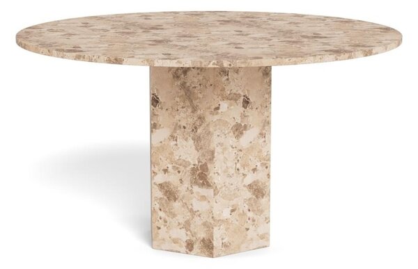Masa dining Naxos, Maro mat, 75x130x130 cm