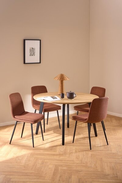 Masa dining Cadiz, Natural, 75x120x120 cm