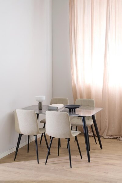 Masa dining Wicklow, Gri, 75x140x80 cm