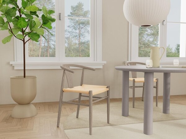 Masa dining Magee, Gri, 75x120x120 cm