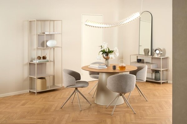 Masa dining Soli V1, Natural, 75x120x120 cm