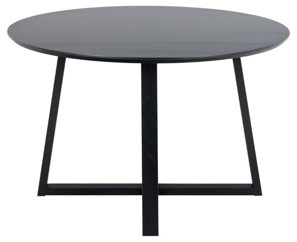 Masa dining Malika, Negru, 75x120x120 cm
