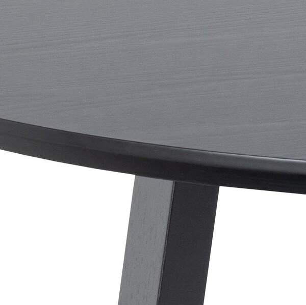Masa dining Malika, Negru, 75x120x120 cm