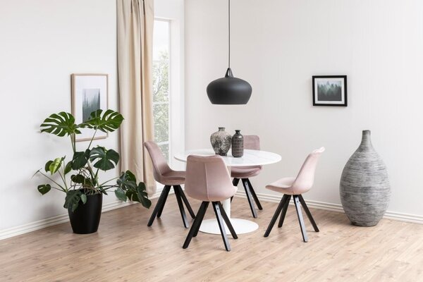 Masa dining Tarifa, Alb, 75x110x110 cm