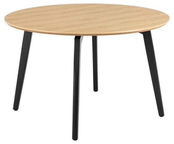 Set 5 piese Masa dining si Scaune Cadiz V9, Natural, 75x120x120 cm