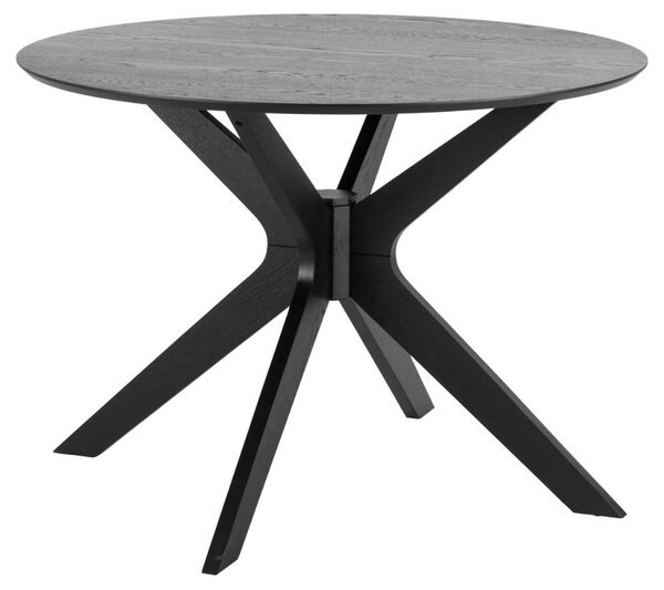 Masa dining I_Duncan, Negru, 75x105x105 cm