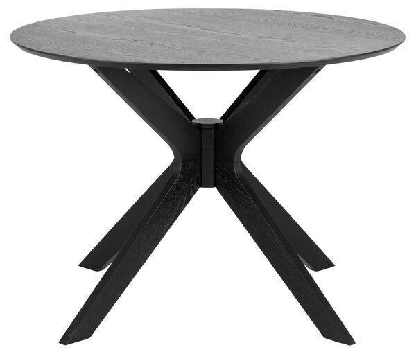Masa dining I_Duncan, Negru, 75x105x105 cm