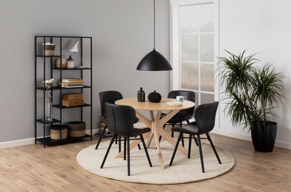 Masa dining I_Duncan, Alb, 75x105x105 cm