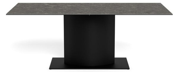 Masa dining Marbella, Negru, 75.5x200x100 cm