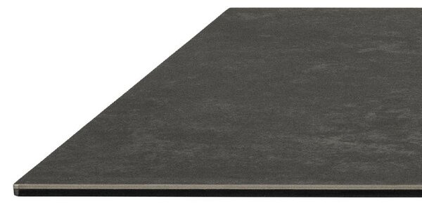 Masa dining Heaven, Negru, 75.5x200x100 cm