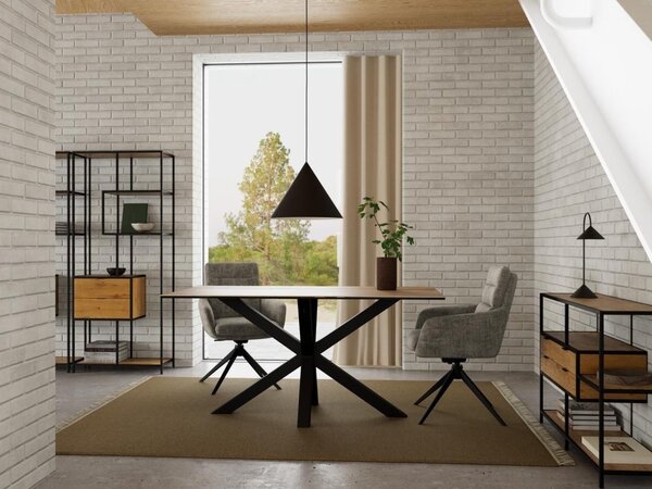 Masa dining Heaven, Natural, 75.5x160x90 cm