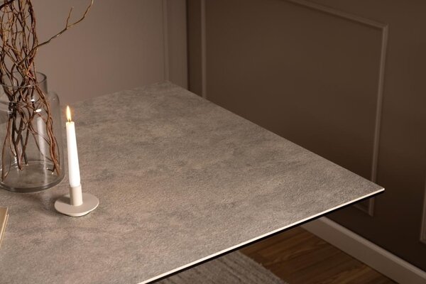 Masa dining Heaven, Gri, 75.5x160x90 cm