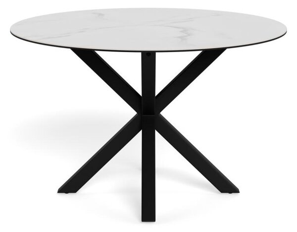 Masa dining Heaven, Alb, 75.5x119x119 cm