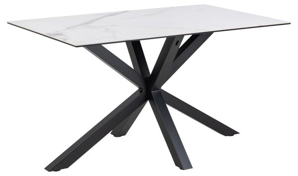 Masa dining Heaven, Alb, 75.5x135x80 cm
