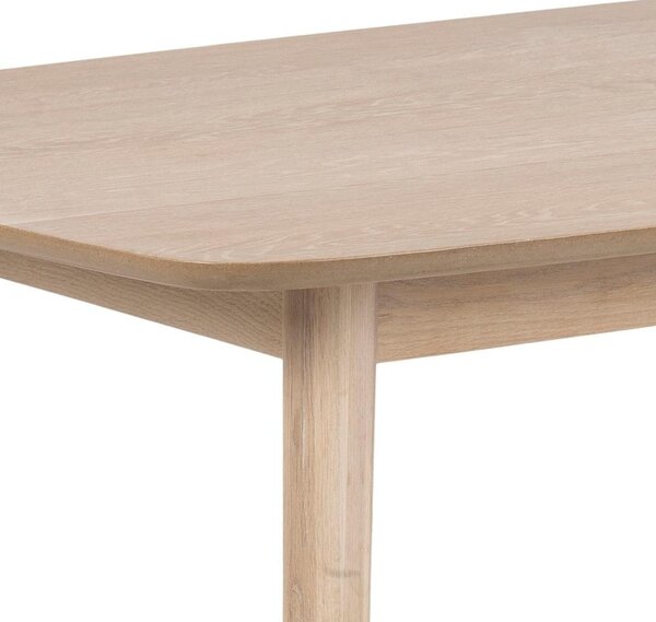 Masa dining Nagano, Alb, 75.5x150x80 cm