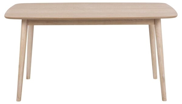 Masa dining Nagano, Alb, 75.5x150x80 cm