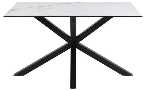 Masa dining Heaven, Alb, 75.5x135x80 cm