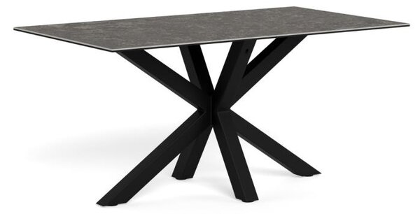 Masa dining Heaven, Negru, 75.5x160x90 cm