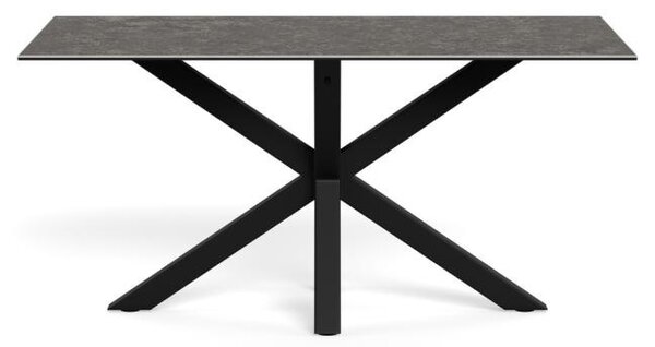 Masa dining Heaven, Negru, 75.5x160x90 cm