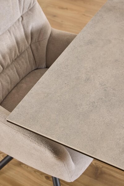 Masa dining Heaven, Gri, 75.5x135x80 cm