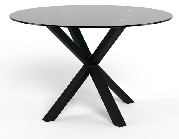 Masa dining Heaven V1, Transparent, 75.5x119x119 cm