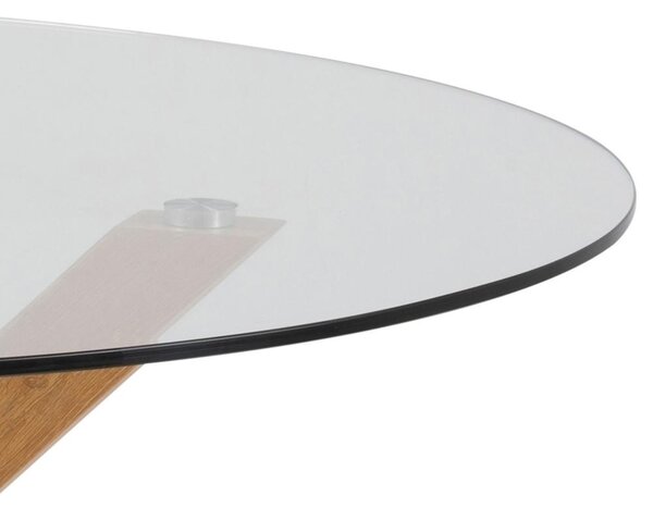 Masa dining Heaven, Transparent, 75.5x119x119 cm