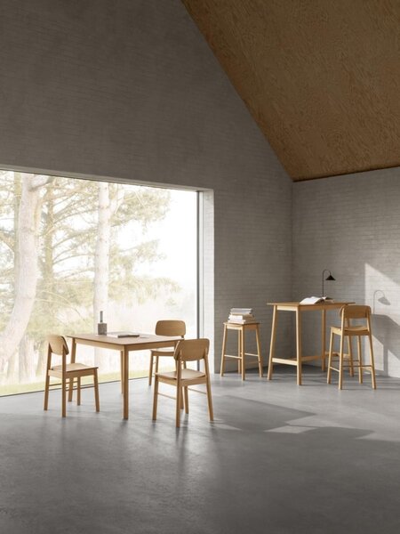 Masa dining Barlow, Natural, 74.8x120x80 cm