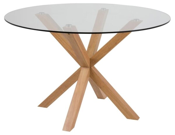 Masa dining Heaven, Transparent, 75.5x119x119 cm