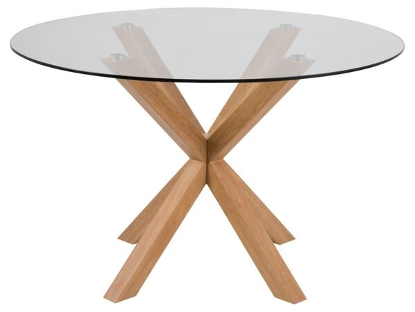 Masa dining Heaven, Transparent, 75.5x119x119 cm