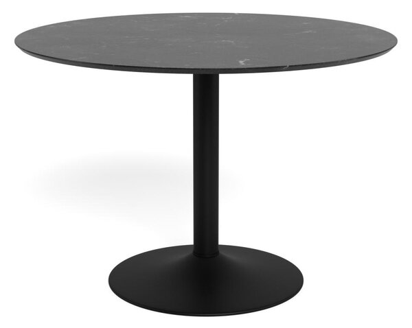 Masa dining Ibiza, Negru, 74x110x110 cm